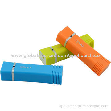 Portable Mobile Phone Chargers, 3,000mAh Real-capacity/3-4 Hours Charging Time/Sized 96*26.5*22.5mm